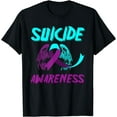 thumbnail image 1 of Support Suicide Awareness Wings Suicide Prevention Awareness T-Shirt, 1 of 3