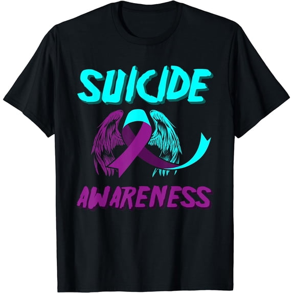 Support Suicide Awareness Wings Suicide Prevention Awareness T-Shirt
