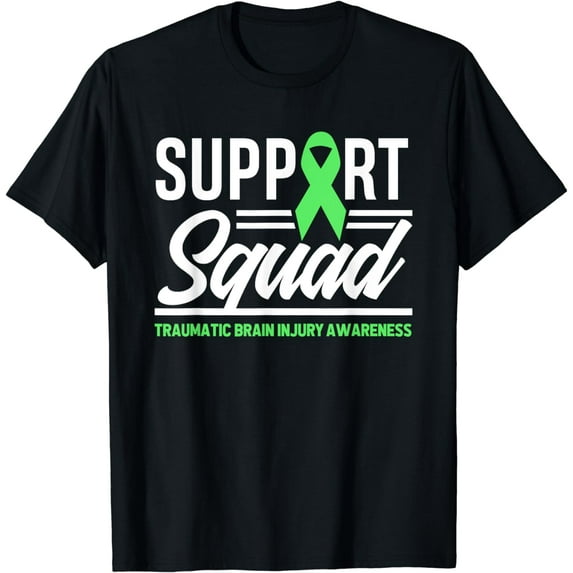 Support TBI Support Squad Traumatic Brain Injury Awareness T-Shirt