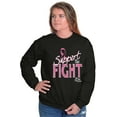 thumbnail image 1 of Support The Fight Breast Cancer Aware Women Crewneck Sweatshirt Brisco Brands L, 1 of 6