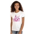 thumbnail image 1 of Support The Fight Breast Cancer Aware Womens Slim Fit Graphic Tee Brisco Brands M, 1 of 5