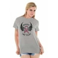 thumbnail image 1 of Support The Fight Breast Cancer Pink Women's Graphic T Shirt Tees Brisco Brands S, 1 of 2