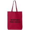 thumbnail image 1 of Support The Girls Cotton Canvas Tote Bag, 1 of 1