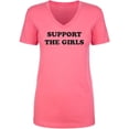 thumbnail image 1 of Support The Girls Womens V-Neck T-Shirt, 1 of 2