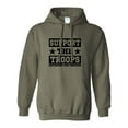 thumbnail image 1 of Support The Troops Adult Hooded Sweatshirt, 1 of 3