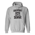 thumbnail image 1 of Support Those Who Serve Adult Hooded Sweatshirt, 1 of 3