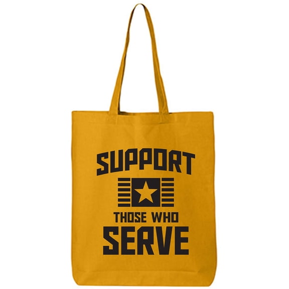 Support Those Who Serve Cotton Canvas Tote Bag