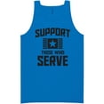 thumbnail image 1 of Support Those Who Serve Neon Tank Top, 1 of 1