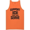 thumbnail image 1 of Support Those Who Serve Neon Tank Top, 1 of 1