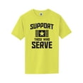 thumbnail image 1 of Support Those Who Serve Short Sleeve Neon T-Shirt, 1 of 1