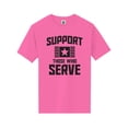 thumbnail image 1 of Support Those Who Serve Short Sleeve Neon T-Shirt, 1 of 1