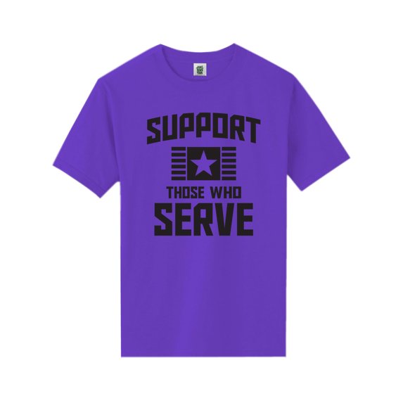 Support Those Who Serve Short Sleeve Neon T-Shirt