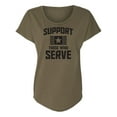 thumbnail image 1 of Support Those Who Serve Womens Dolman Tee, 1 of 3