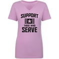 thumbnail image 1 of Support Those Who Serve Womens V-Neck T-Shirt, 1 of 3