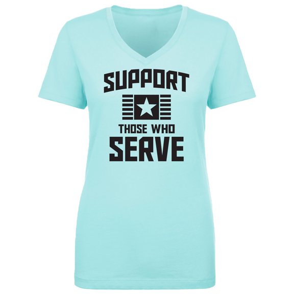 Support Those Who Serve Womens V-Neck T-Shirt