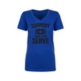 thumbnail image 1 of Support Those Who Serve Womens V-Neck T-Shirt, 1 of 2