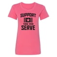 thumbnail image 1 of Support Those Who Serve Womens crewneck tee, 1 of 2