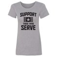 thumbnail image 1 of Support Those Who Serve Womens crewneck tee, 1 of 2