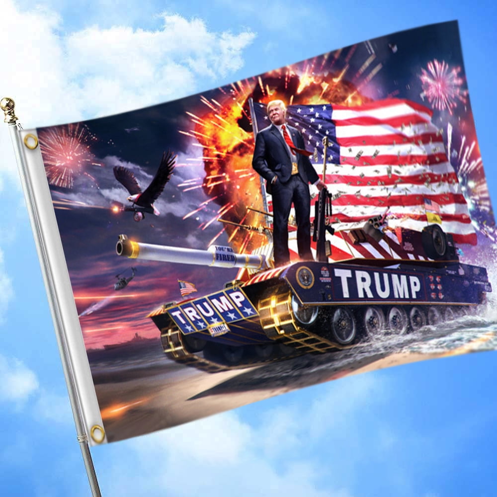 Noozuo 3' x 5' Polyester Support Trump 2024 Garden Flag, Decoration