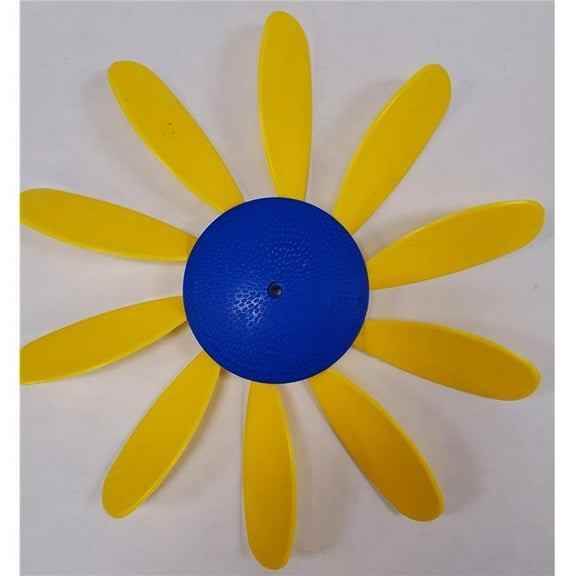 Support Ukraine Lawn Decor Sunflower Yellow Blue Daisy (6 Pack) 24 Tall Pinwheel and Wind Spinner for Garden or Lawn