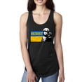thumbnail image 1 of Support Ukrainian Flag Zelensky RESIST Ladies Racerback Tank Top, Black, Small, 1 of 4