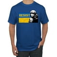 thumbnail image 1 of Support Ukrainian Flag Zelensky RESIST Men's Graphic T-Shirt, Royal, Medium, 1 of 4
