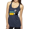 thumbnail image 1 of Support Ukrainian Flag Zelensky RESIST Tri-Blend Racerback Tank Top, Vintage Navy, Large, 1 of 4