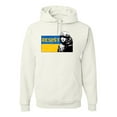thumbnail image 1 of Support Ukrainian Flag Zelensky RESIST Unisex Graphic Hoodie Sweatshirt, White, Small, 1 of 4