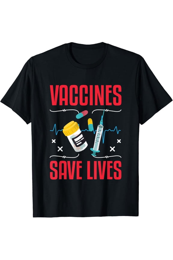 Support Vaccines Save Lives Nursing School Nurses Day T-Shirt Unisex S-5XL Hot Trending Shirt, Vintage Birthday Gift