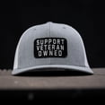 thumbnail image 1 of Support Veteran Owned Patch Mid-Profile Mesh Snapback Gray / White, 1 of 1