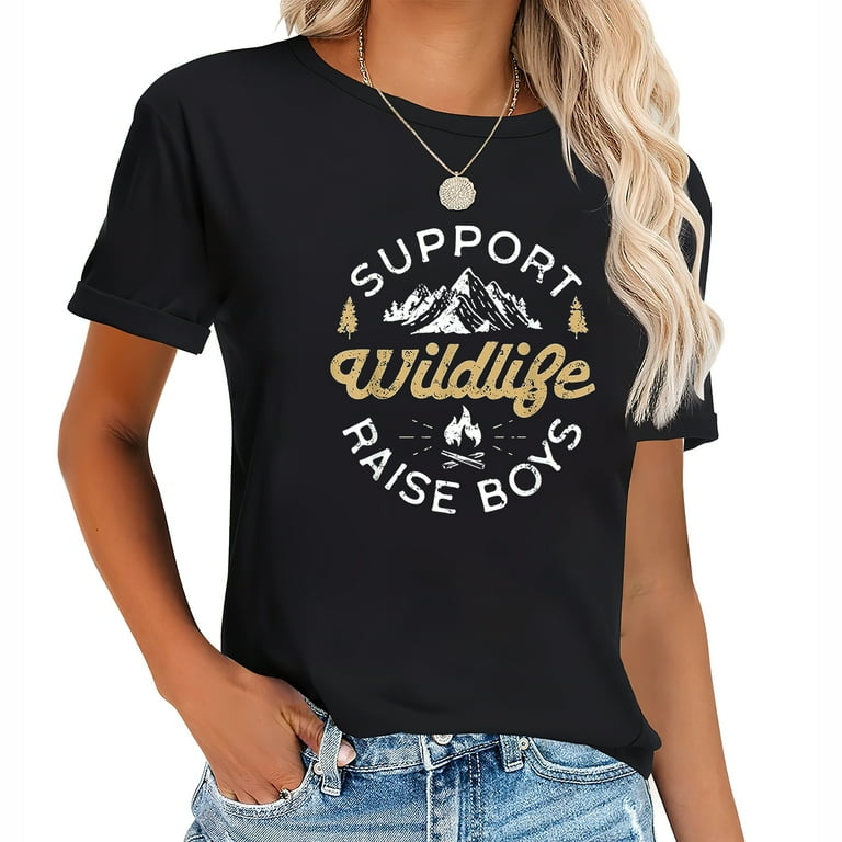 Support Wildlife Raise Boys T-Shirt For Mom And Dad Support Wildlife Raise Boys T-Shirt For Mom And Dad