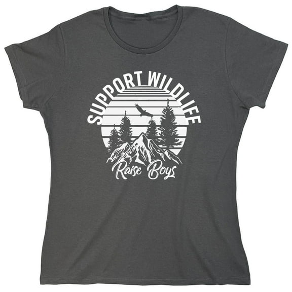 Support Wildlife Sarcastic Humor Novelty Funny Women's Casual Tees