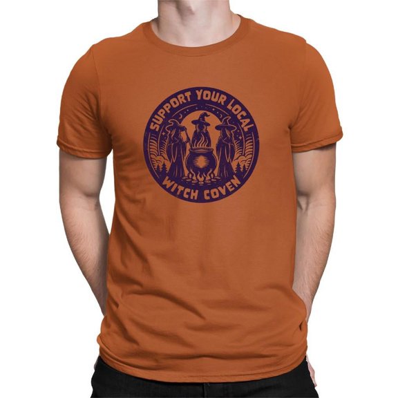 Support Witch Coven Graphic Tee T-shirt Color Men's