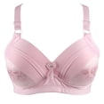 thumbnail image 1 of Support Yoga Bra Women Pullover Bra Feature V-Neck Padded Bra Style W-370 Pinks L, 1 of 2