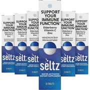 Support Your Immune Function - Seltz  Water-Activated Effervescent Vitamins - 6 Packs x 20 Tablets Each