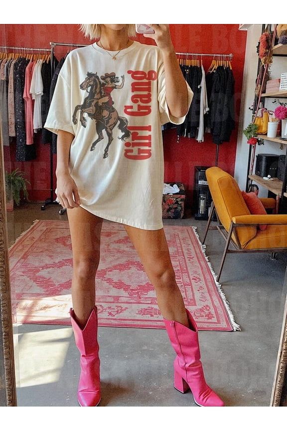 Support Your Local Cowgirl Shirt, Comfort Colors Cowgirl Shirt, Country Music Shirt, Vintage Western Shirt