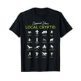 thumbnail image 1 of Support Your Local Cryptid Fortean Cryptozoology Funny Cute Black T-Shirt, 1 of 5