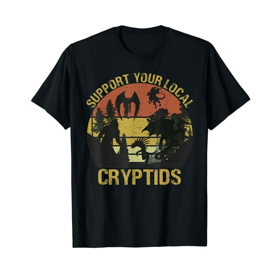 Support Your Local Cryptid Meme Cryptozoology Funny T-Shirt