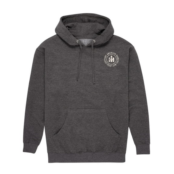 Support Your Local Farmers Logo - CASE IH International Harvester Men's Pullover Hoodie