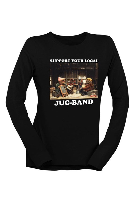 Support Your Local Jug-Band Classic Holiday Women's Long Sleeve