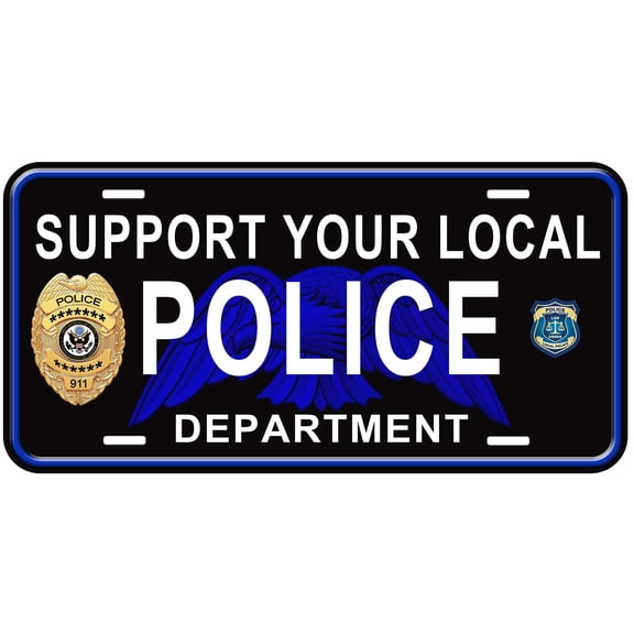 Support Your Local Police Novelty Car License Plate