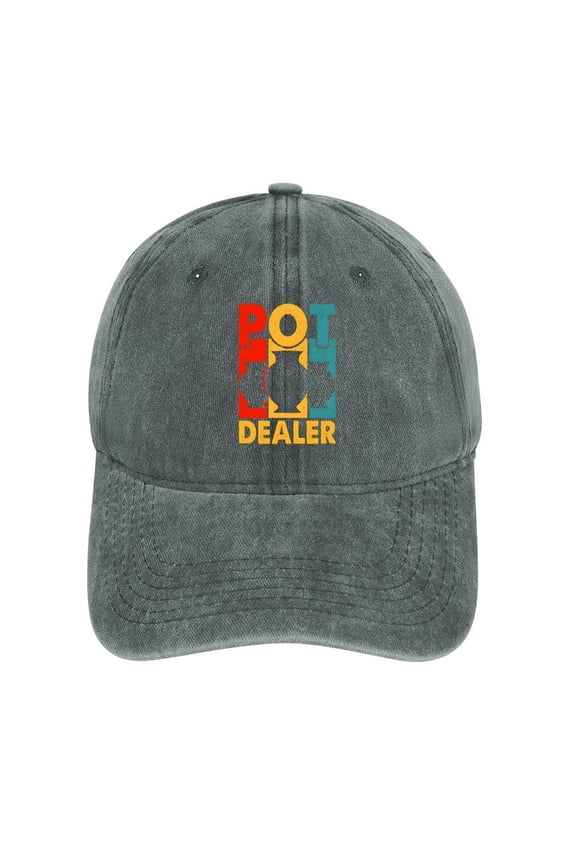 Support Your Local Pot Dealer Gray Baseball Cap for Men Women, Adjustable Snapback Hats Cotton Hat