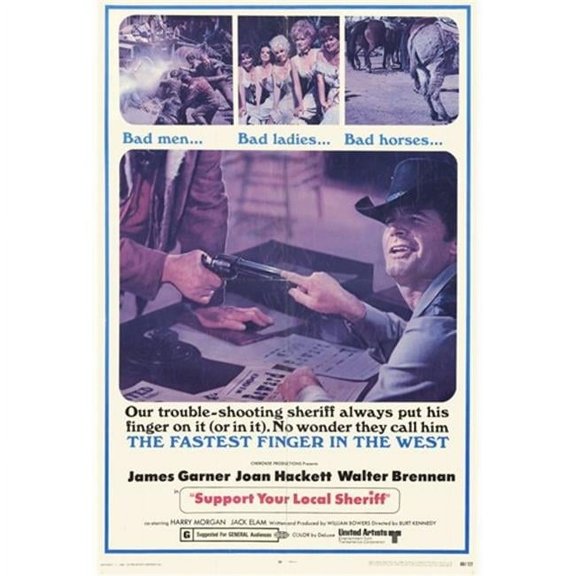 Support Your Local Sheriff Movie Poster - 11 x 17 in.