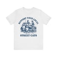 thumbnail image 1 of Support Your Local Street Cats Raccoon Shirt, Raccoon Unisex Graphic Tee, 1 of 4