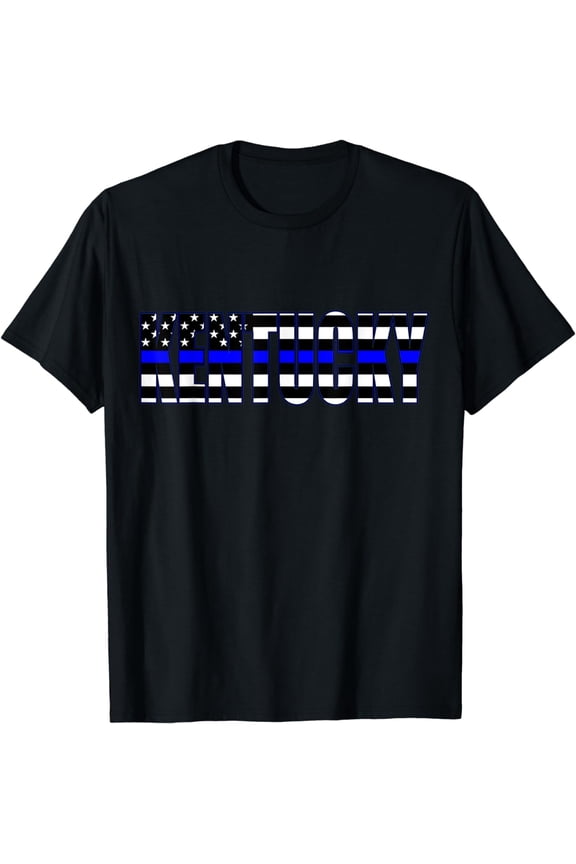 Support the Police in Kentucky Police Flag PD T-Shirt