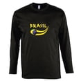 thumbnail image 1 of Supportershop BRLSBK-XXL Brasil Long Sleeve Mens Black T-shirt, 2XL, 1 of 1