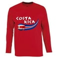 thumbnail image 1 of Supportershop CRLSRD-M Costa Rica Red Long Sleeve Mens T-shirt, Medium, 1 of 1