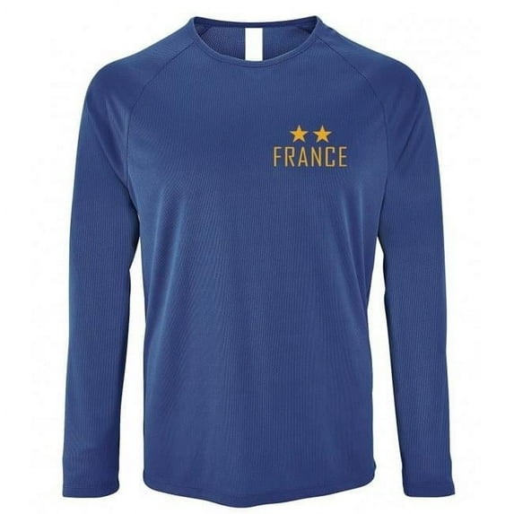 Supportershop France Centenary 2 Stars Long Sleeves T-Shirt, Extra Large