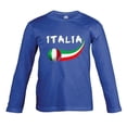thumbnail image 1 of Supportershop ITTSLSBL-12 Italy Long Sleeve Junior Fan Royal T-shirt, 12 Years, 1 of 1
