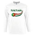 thumbnail image 1 of Supportershop PTLSWH-L Portugal Long Sleeve Mens White T-shirt, Large, 1 of 1